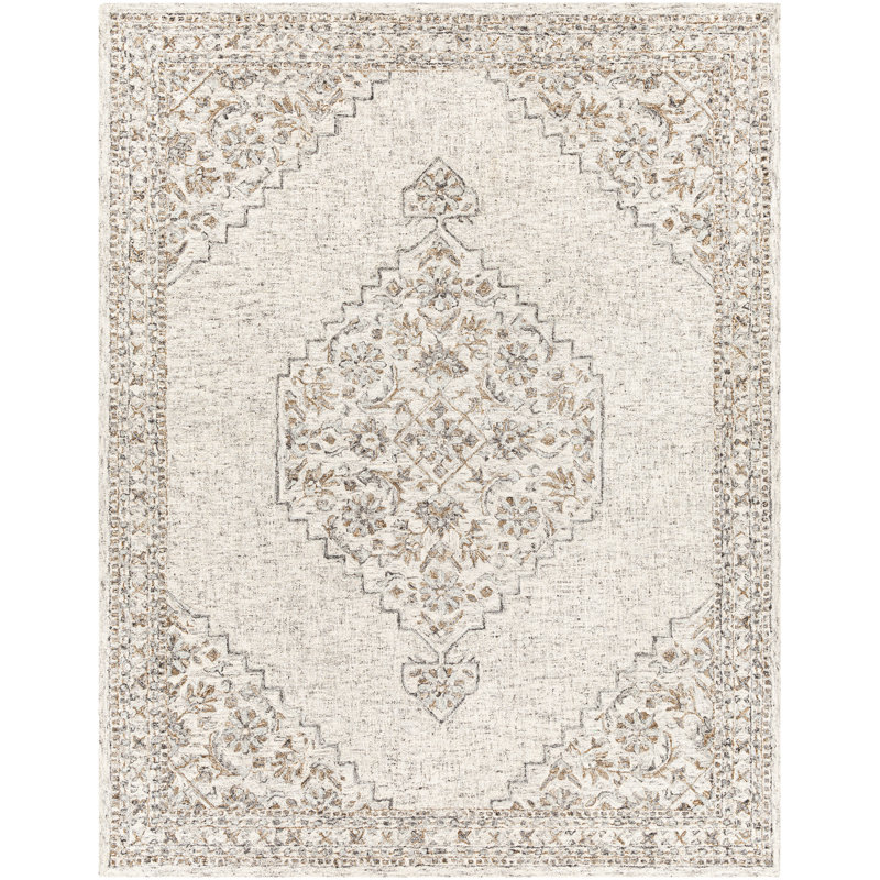 Bungalow Rose Handmade Hand Tufted Light Gray Rug Wayfair